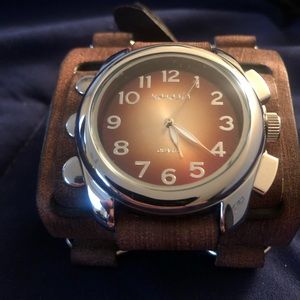 Nemesis Men’s Leather Cuff Watches
